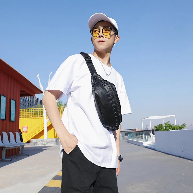 Открытый мужчины женщины пары небольшой ранец Новая мода тренд контрастного