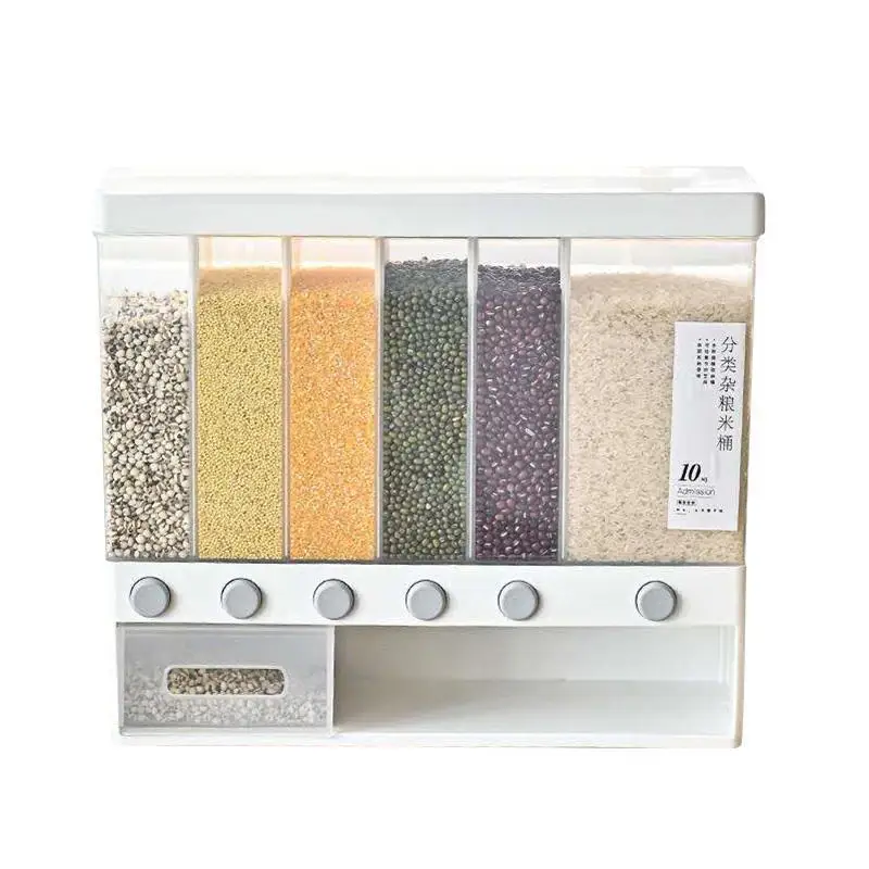 

10KG Cereal Disp Rice bucket Home Division seal Insect and moisture proof kitchen Rice storage box Whole grain storage Dispenser