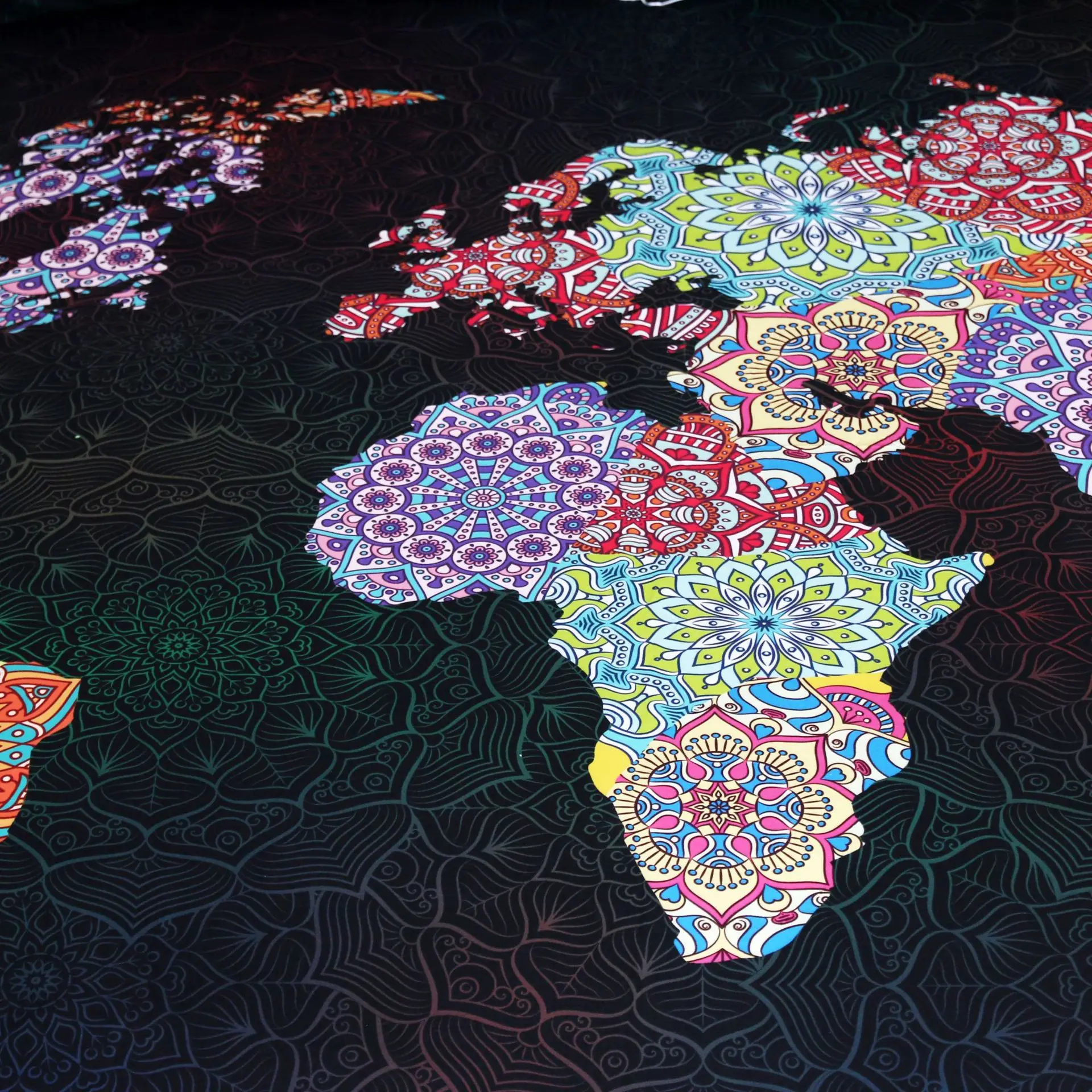 Необычное домашнее текстильное одеяло с рисунком карты наволочка 2 наволочками