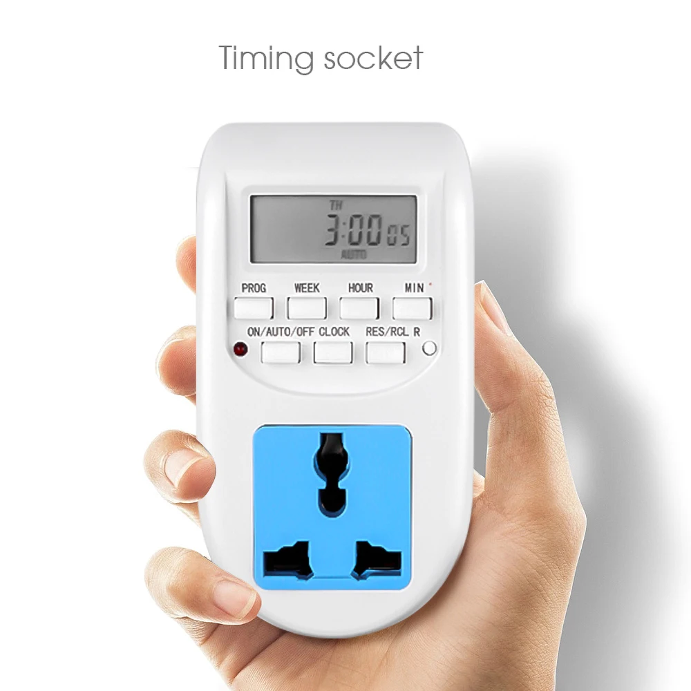 KEBIDU 220V Smart Digital Timer Energy Saving Programmable Electronic Socket Switch EU Plug For Home | Электроника