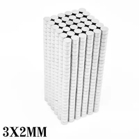 100200500100020005000pcs 3x2 minor disc search magnet small round magnets 3x2mm neodymium permanent magnets strong 32 mm