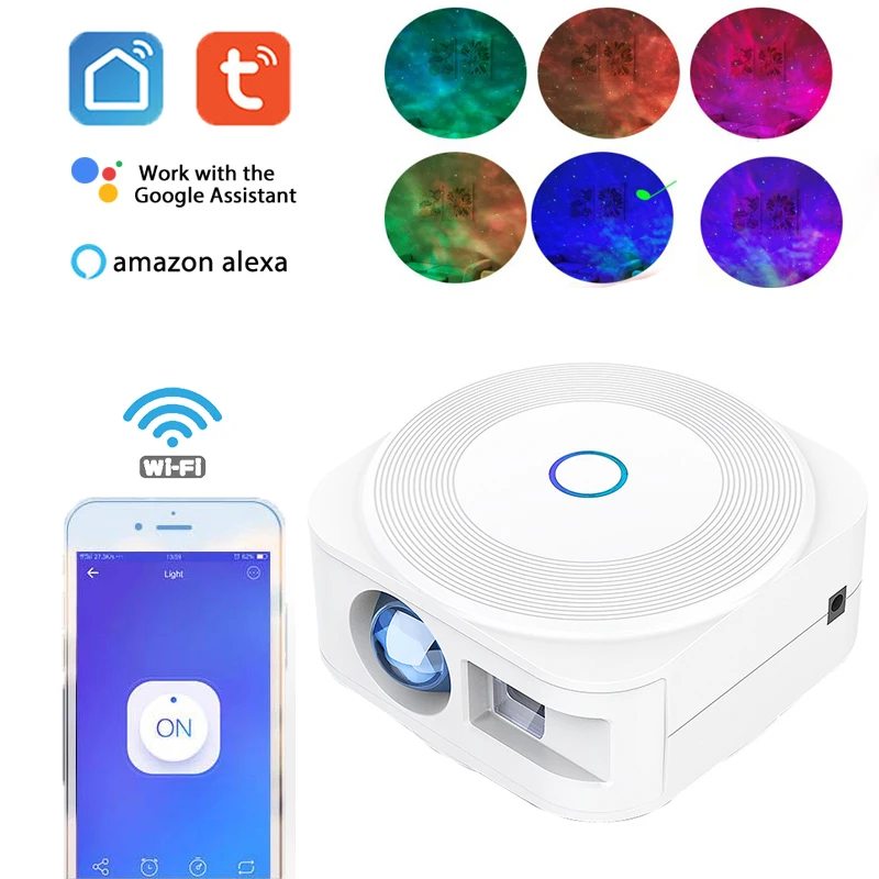 

Смарт-проектор Tuya Wi-Fi со звездами и музыкальным ритмом