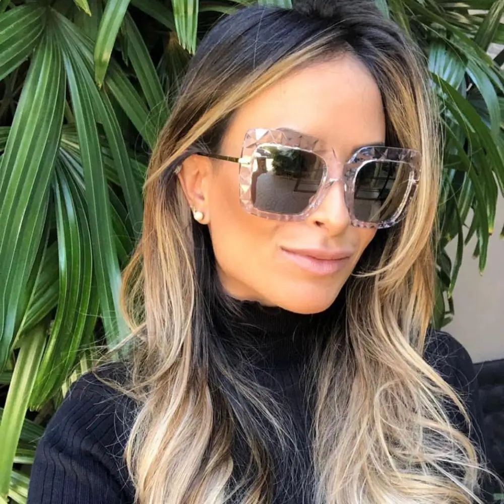 

2020 новые женские солнцезащитные очки оверсайз винтажные мужские женские модные брендовые дизайнерские Квадратные Солнцезащитные очки жен...