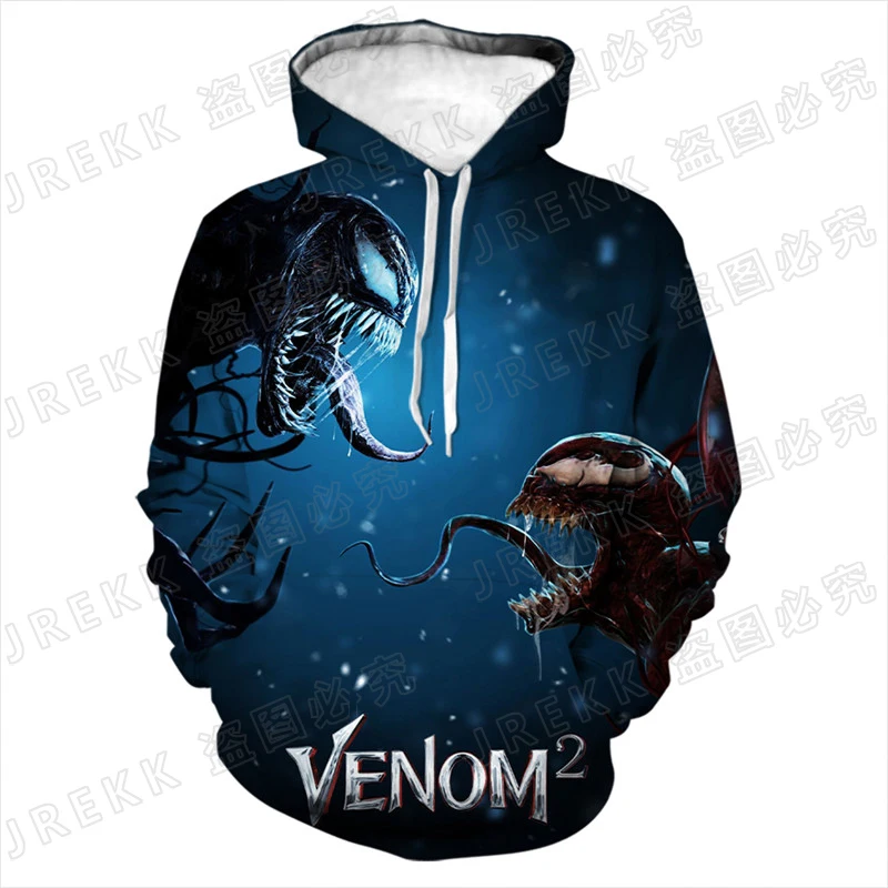 

2021 New Venom Hoodies Fashion Men Women Children Casual 3D Print Sweatshirt Cool Pullover Tops Unisex Clothes