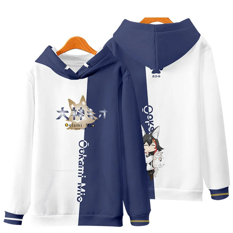 

Hololive VTuber Ookami Mio Anime Game Fashion 3d Print Men'S Women'S Long Sleeve Hoodie Slim Boy Girl Cosplay Oversized Hoodie