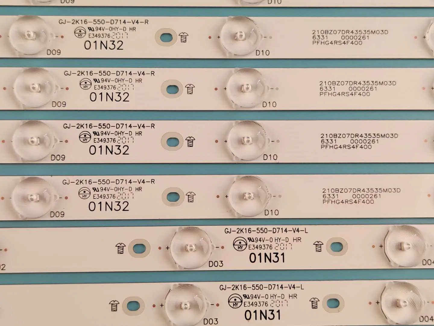 Светодиодный подсветка для 55PUS6501/12 55PUS6551/12 55PUS6561 55PUS6581 TPT550U2 GJ-2K16-550-D714-V4-L R LBM550M0701-KY-4 0