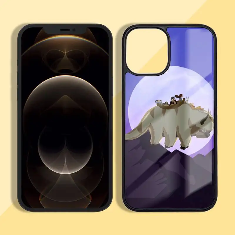 

Appa Yip Yip Avatar Phone Case Silicone TPU+PC For iPhone11 12 mini Pro MAX 7 8 Plus X XR XS Samsung S20 10 9 8 Plus ultra