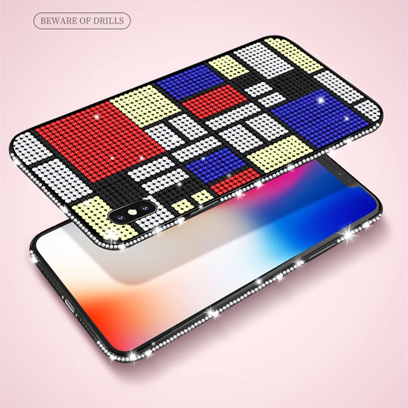 Блестящий чехол со стразами для Apple 11 2019 задняя крышка iphone Pro Max Стразы X XS XR 6 7 8 Plus| |