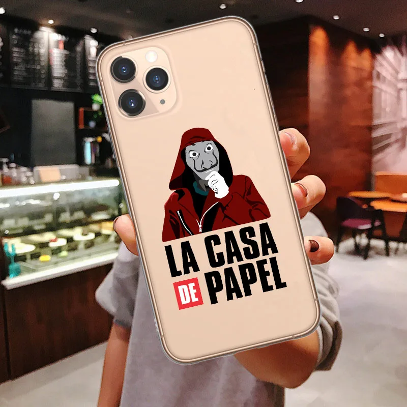 Чехол для iPhone X 10 SE 6S 6 7 8 Plus XS MAX XR Испания ТВ La Casa de papel мягкий чехол 11 Pro Max | Мобильные