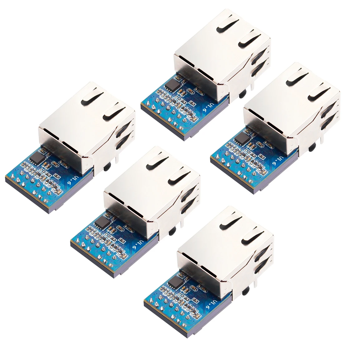 5PCS 10/100Mbps Super Port Serial UART to Ethernet TCP/IP Module with Modbus RTU RJ45 Port USR-K7