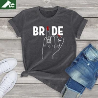 funny bride finger ring graphic t shirt women summer novelty oversized t shirt 100 cotton fashion short sleeve cool retro tops
