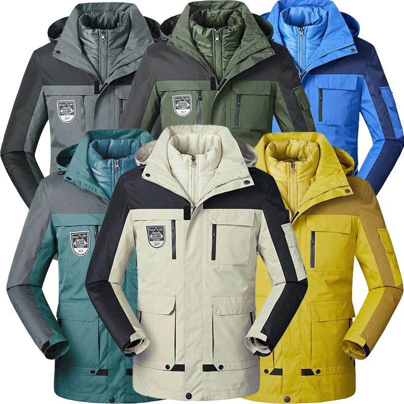 Верхняя мужская и женская куртка пальто уличные лыжные рыболовные пуховые парки