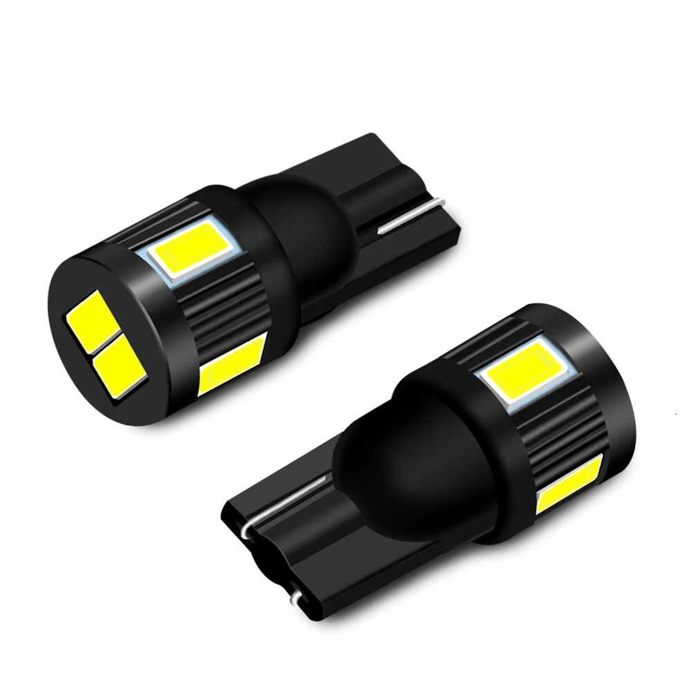2 шт. T10 светодиодная лампочка для салона автомобиля 6smd 5730 Led 12В 24В автомобильный
