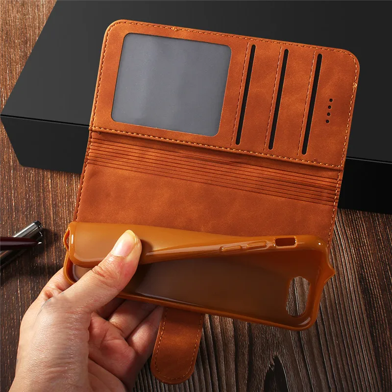 Флип-чехол для iPhone 8 магнитный чехол телефона чехлы Hoesje 7 6 Plus кожаный