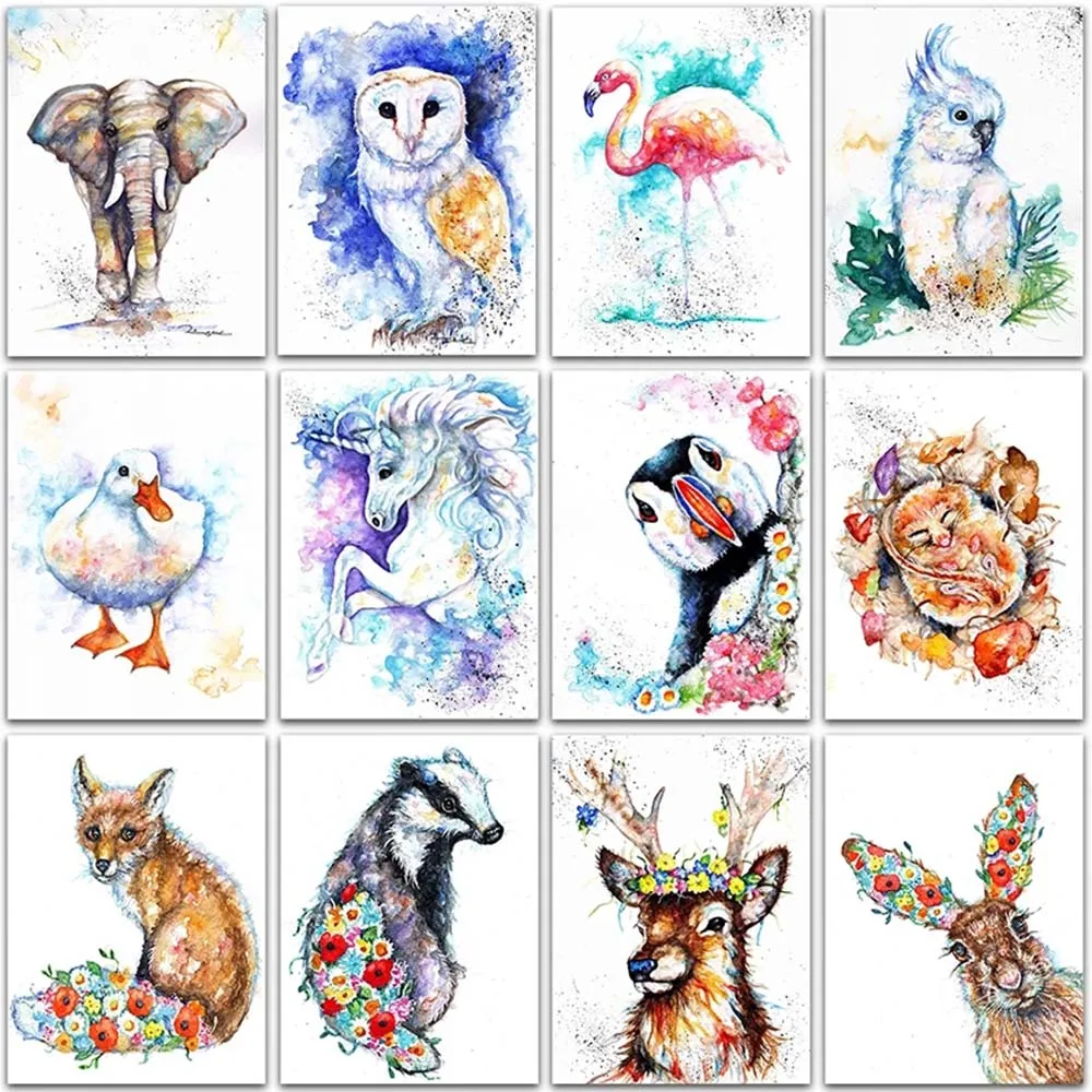 

5D DIY Diamond Painting animals Flamingo fox Elephant rabbit Full Square&Round Diamond mosaic embroidery Cross stitch home decor