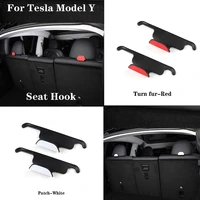 for tesla model y car seat headrest coat hook hanger holder accessori 2pcs