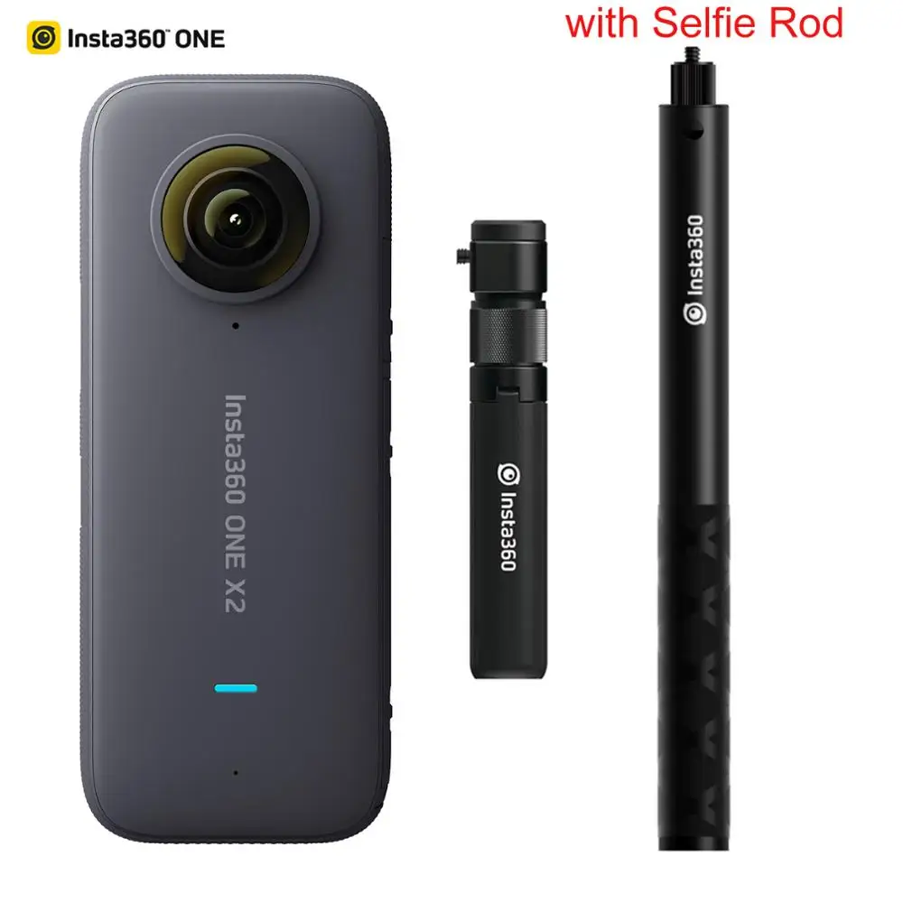 

Insta360 ONE X2 FlowState Stabilization Panoramic Action Camera 5.7K 30fps LCD Touch Screen 10m Waterproof Live Streaming