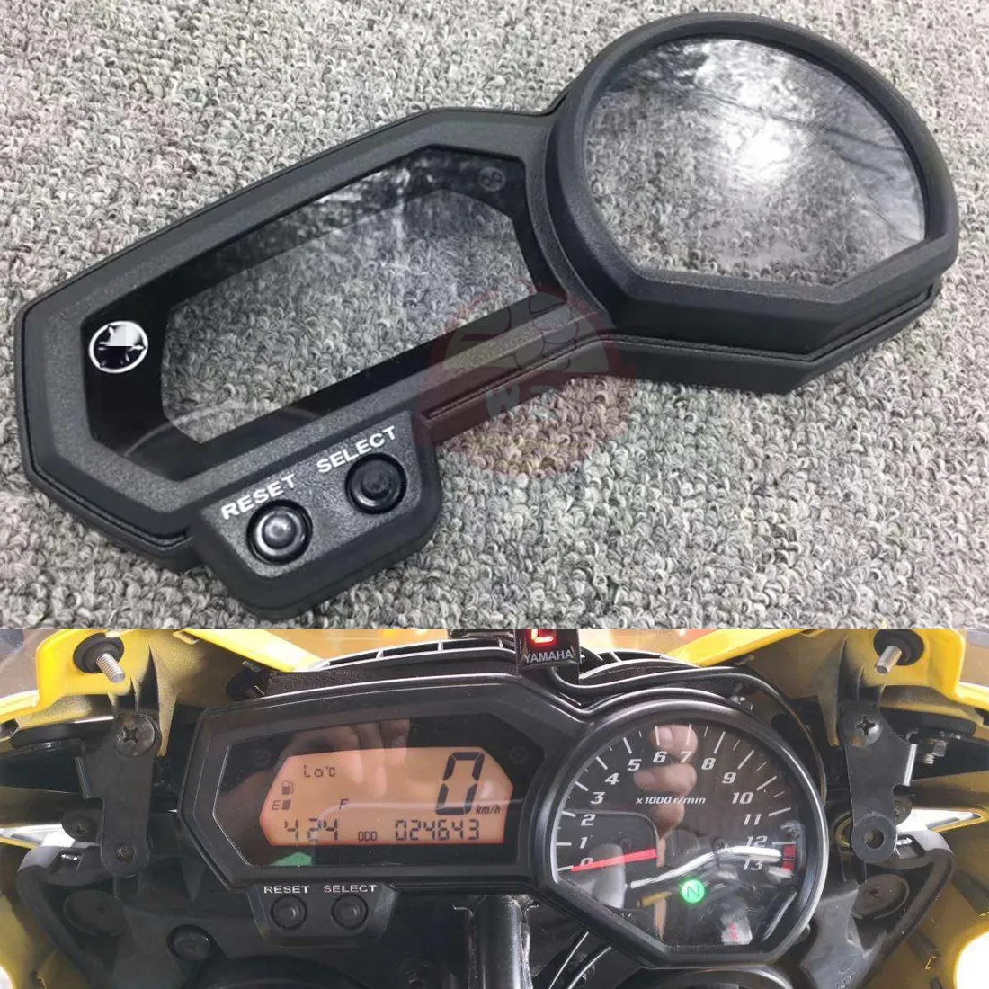 Крышка корпуса тахометра для спидометра YAMAHA FZ1 FZ1N FZ1S FZ6 FZ6N XJ6 Twist|Накладки и