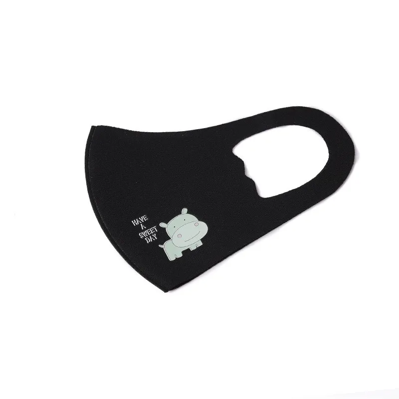 

1/5Pcs Children Washable Reusable Masks Cute Cartoon Animals Face Cover Outdoor Cycling Protective Mask Cloth Face Shield