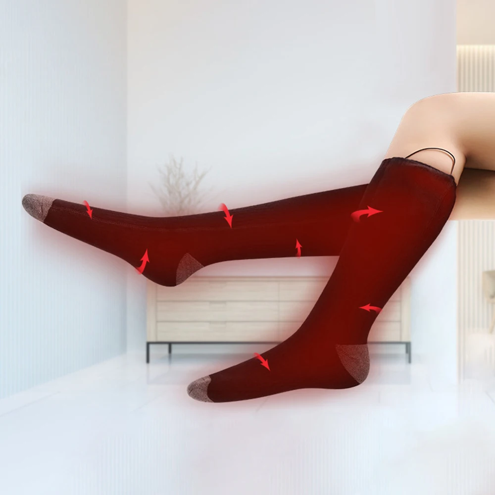

Smart Heating Socks Battery Electric Heated Socks Therapy Comfortable Winter Outdoor Sports Thickened Warm Socks for Women Men