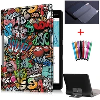 for lenovo yoga smart tab yt x705f tablet for lenovo yoga tab 5 2019 release pu leather folio stands cover casescreen protector