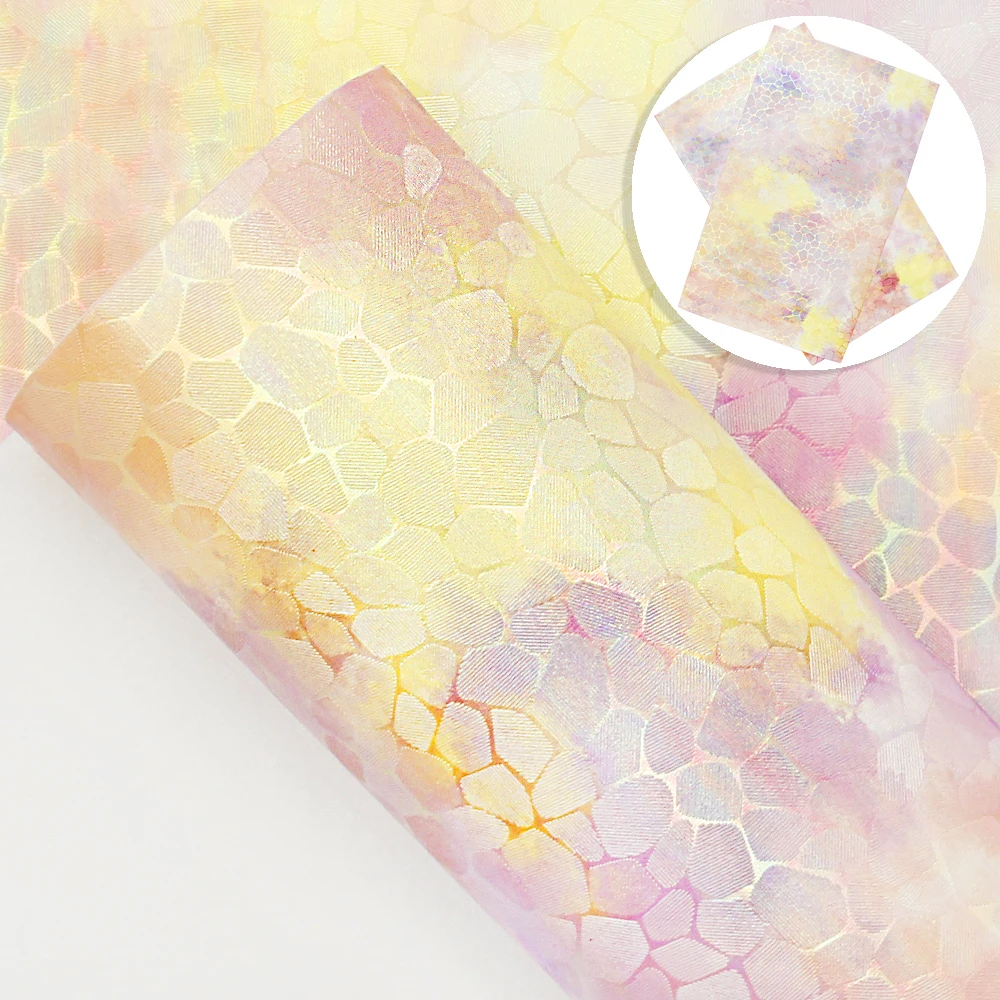 

20*33cmBump Texture Tie-dye Star Faux Leather Sheet Leatherette Upholstery DIY Making Hairbows Earring Home Textile,1Yc11197