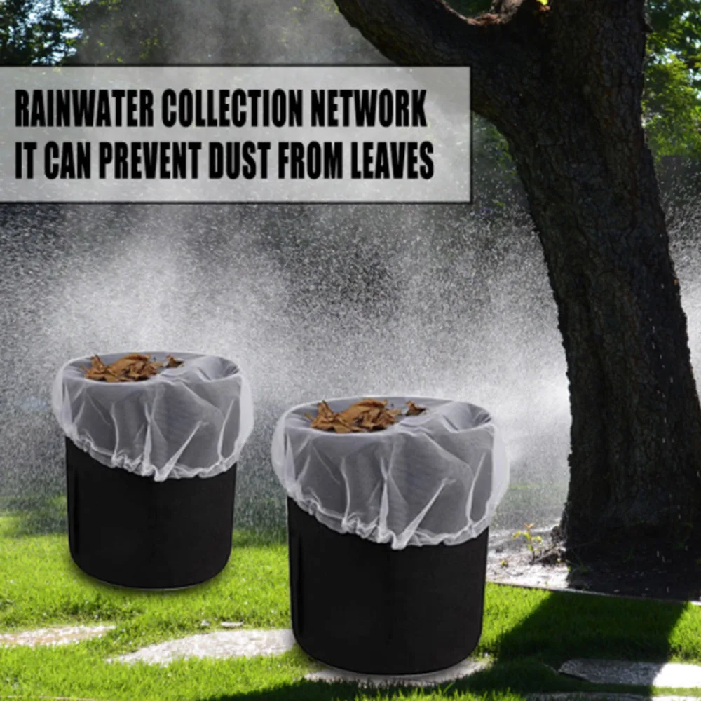 

Mesh Cover Netting for Rain Barrels Water Collection Buckets Outdoor Tank Rain Harvesting Tool Protector Garden Accessories