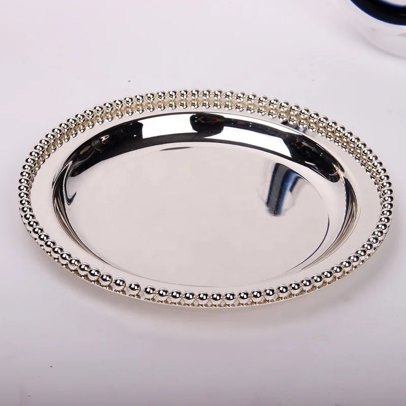 

Металлические тарелки MS Made круглые золотые/серебряные 25 см