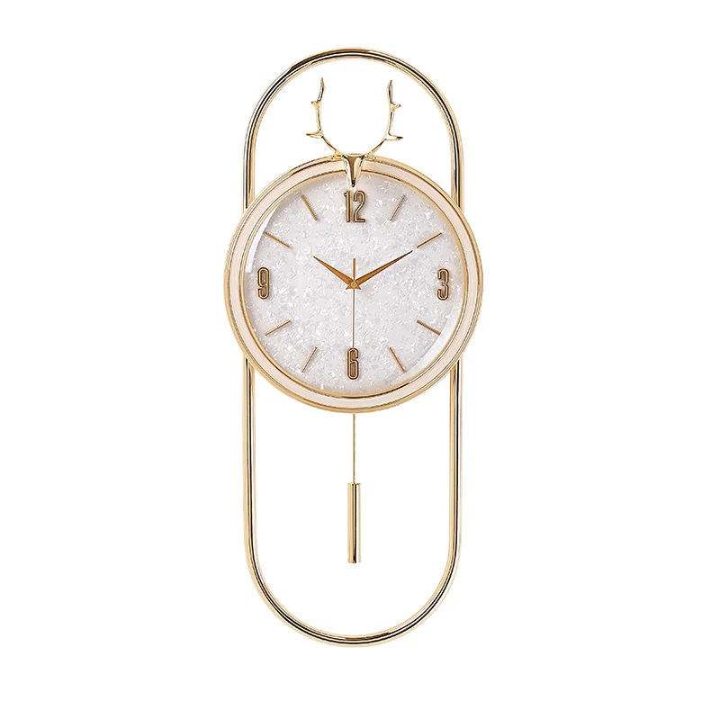 Luxury Golden Creative Wall Clock Modern Design Kitchen Nordic Living Room Silent Relojes De Pared Home Watch BA60WC | Дом и сад