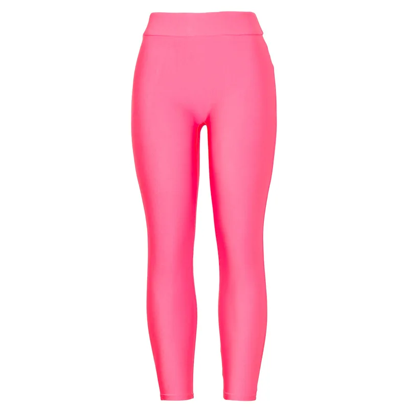 Женские леггинсы для бега фитнеса плотные штаны с высокой талией спортивная