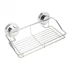 Органайзер для душа из нержавеющей стали, настенная угловая корзина для душа, полка для хранения с присоской