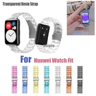 Новый прозрачный легкий полимерный ремешок для Huawei Watch Fit, сменный ремешок для наручных часов