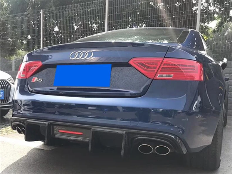 Передний и задний диффузор спойлер для Audi A5 S5 B8.5 2012-2016 из углеродного волокна