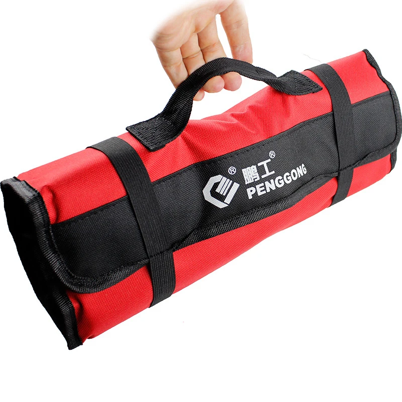Multifunction Oxford Toolkit Portable Reel Type Repair Tool Kit Thicken Durable Storage Bag For Wrench Screwdriver Pliers | Дом и сад