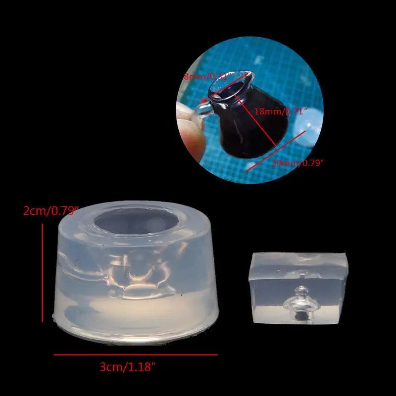 

Handmade Coffee Pot 3D Silicone Resin Molds DIY Mini Coffee Maker Mould Coffee Party Art Craft Jewelry Making Tools