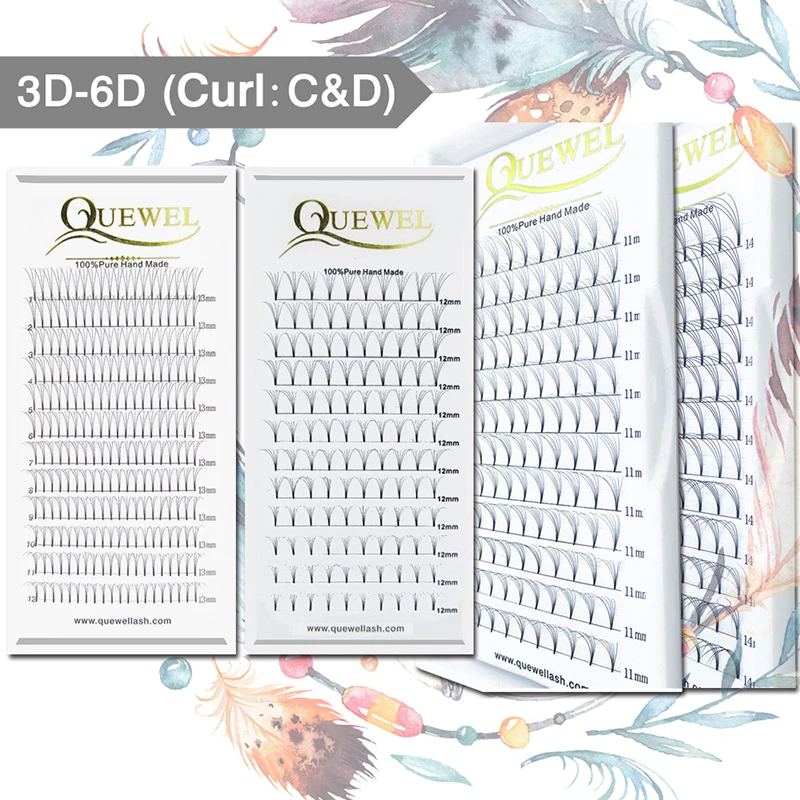 Профессиональные ресницы для наращивания ресниц C & D Curl из искусственной норки