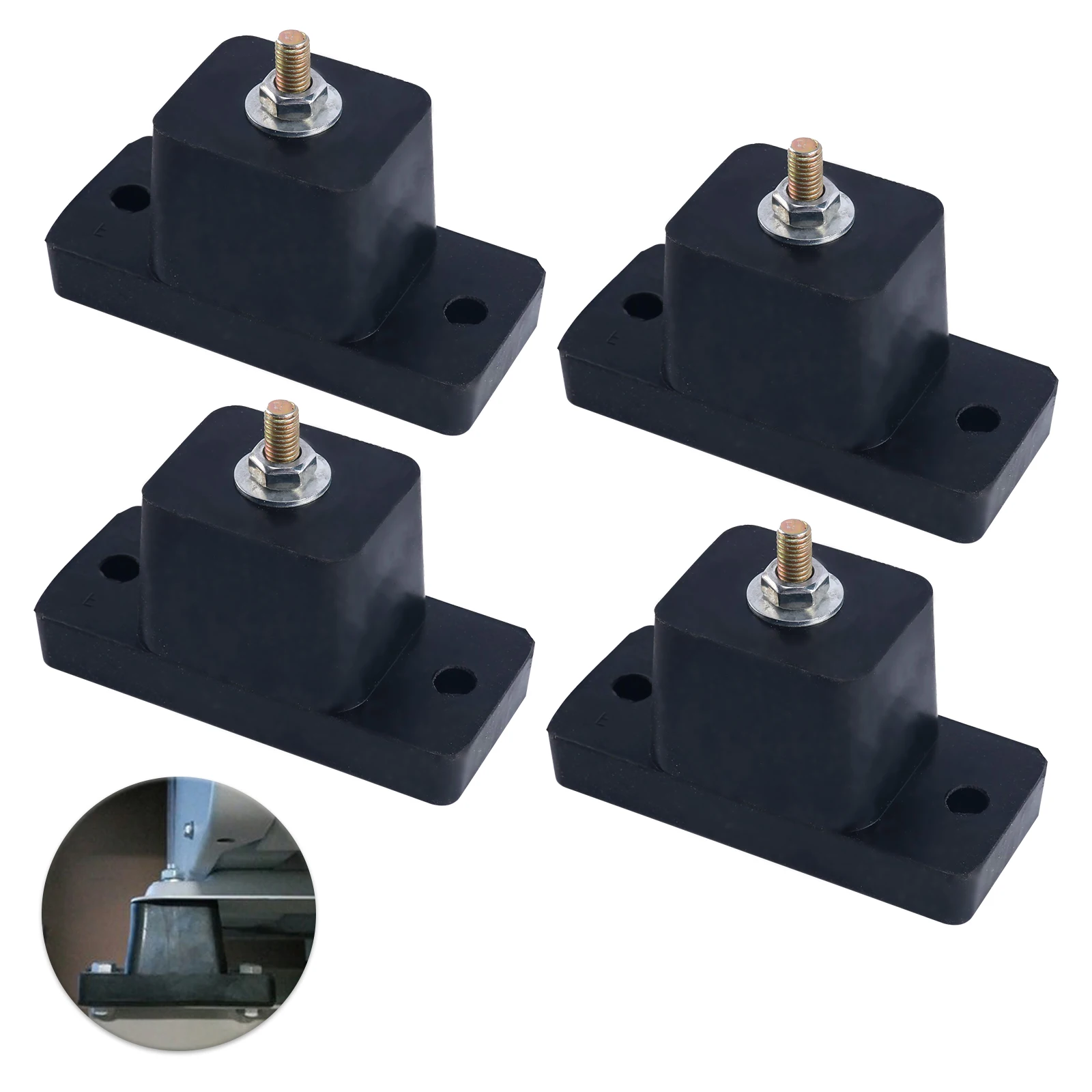 New arrival 4 Pack Cushion Air Conditioner Rubber Vibration Mounting Bracket Shock Absorbing Anti-Vibration Isolator Pads