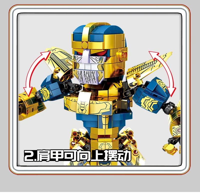 

Super Heroes Avenger Series MCU Hobbies Thanos Model with Single Big Size Figures Building Blocks Toys Gift