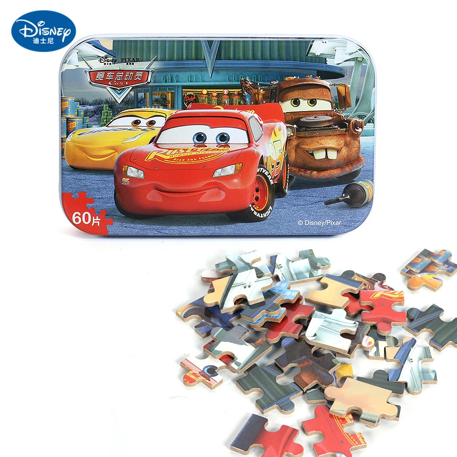 Горячая продажа Disney Frozen 2 Car 60 ломтиков маленькая игрушка головоломка детские