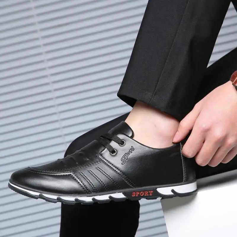 

Мужские Водонепроницаемые туфли на мягкой подошве, лоферы без застежки, повседневная обувь в английском стиле для вождения, весна-осень 2020