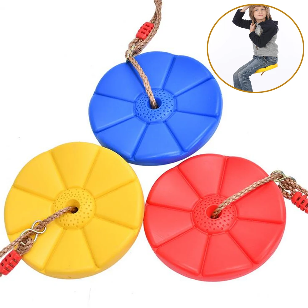 

Kids Toys Outdoor Plastic Swing Disc Swing Indoor Swing Disc Climbing Swing For Children Garden Playground Camping Playing Toy