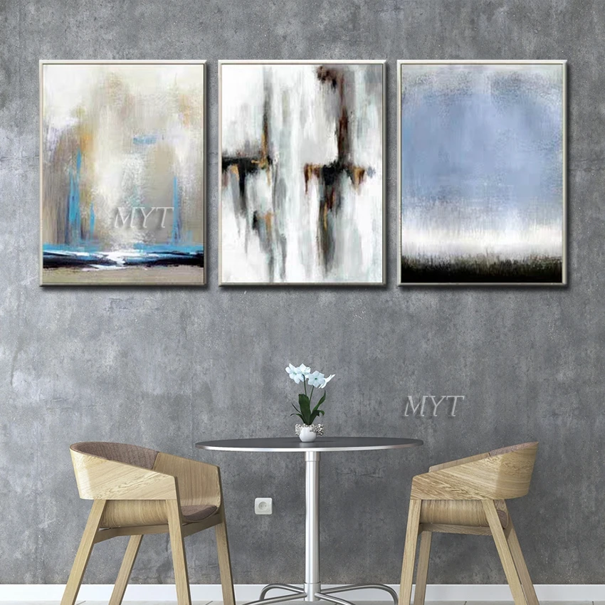 

MYT 100% Handpainted Abstract Oil Paintings Modern Wedding Decor Wall Polychromatic Art Home Decoration For Living Room Unframed