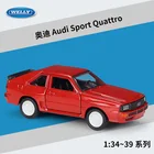 Модель автомобиля Welly Willie 1:36 Audi sport Quattro, из сплава, рождественские игрушки, игрушки для мальчиков