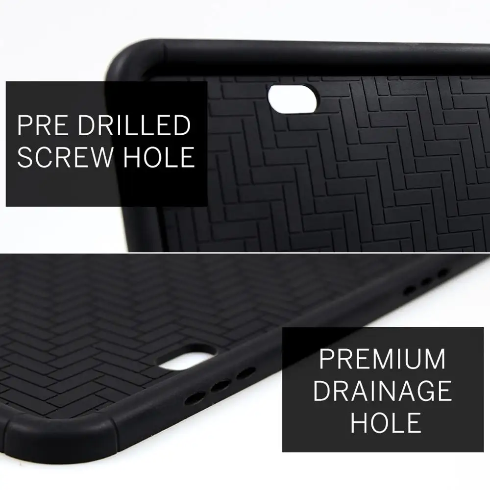 Из 2 предметов силиконовая рамка для номерного знака автомобиля пурпурного цвета