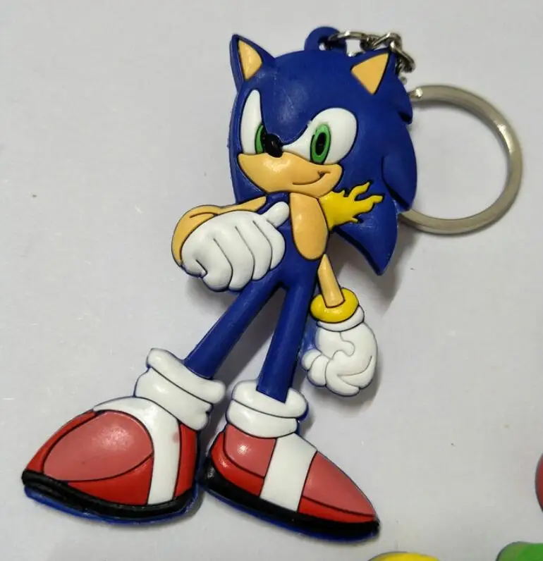 Игрушечная фигурка супер экшн-фигурки Ежика на суставах брелок для ключей