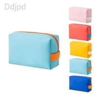 ddjpd fashion octagonal cosmetic bag pu leather waterproof beauty bag simple wash bag multifunctional small bag