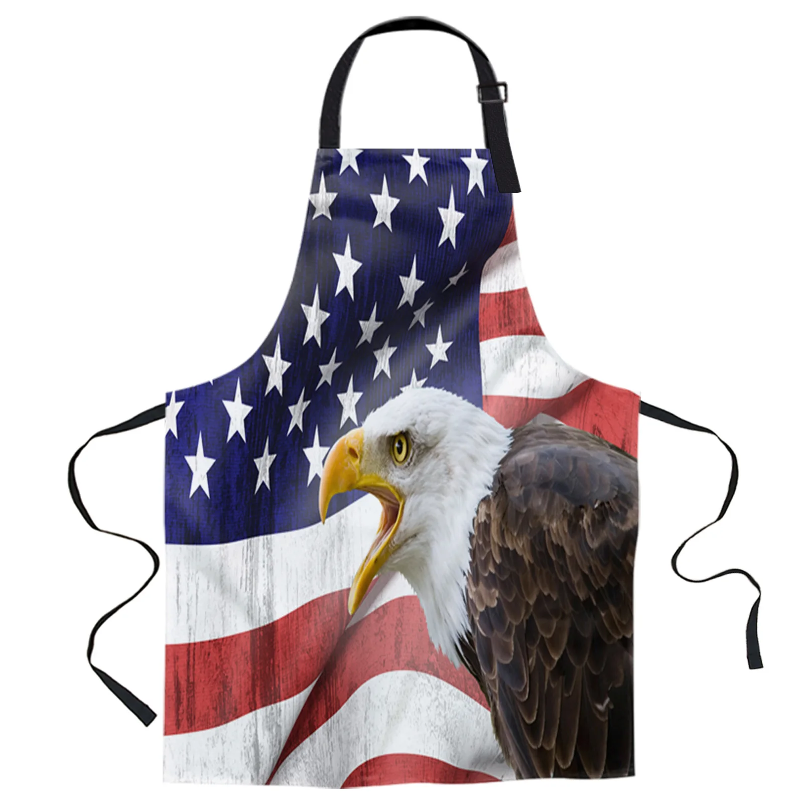 

American Flag Eagle Aprons for Women Men Kid Cooking Baking Apron Kitchen Utility Equipment Accessories