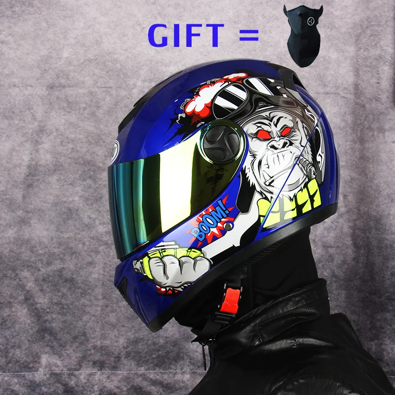 Бесплатный подарок 2021 ABS точка полный уход за кожей лица мотоциклетные шлемы