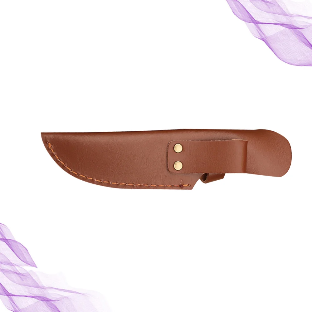 22 см Кожа Защита для ножа Портативный Кухня нож Покрытие оболочки (черный)|Блоки и