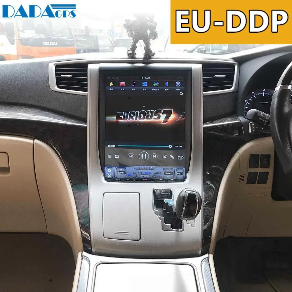 

12,1 "Tesla style Android 7,1 Автомобильный мультимедийный радиоплеер для Toyota Alphard 2007 - 2013 GPS-навигация без dvd Wi-Fi Авто